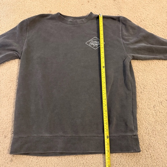 Stone Brewing Crewneck Sweatshirt Medium Gray Graphic Back Logo Brewery - Picture 5 of 6